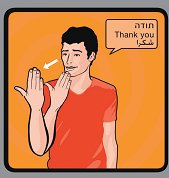 תודה בשפת הסימנים